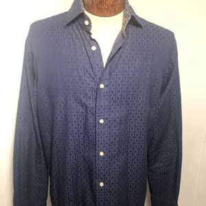 - Mens Blue Dress Shirt. Size medium.Like New